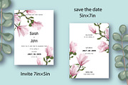Greeting card templates with Magnoli, an Invitation Template by Digital illustration shop (Thumbnail 2 of 5)