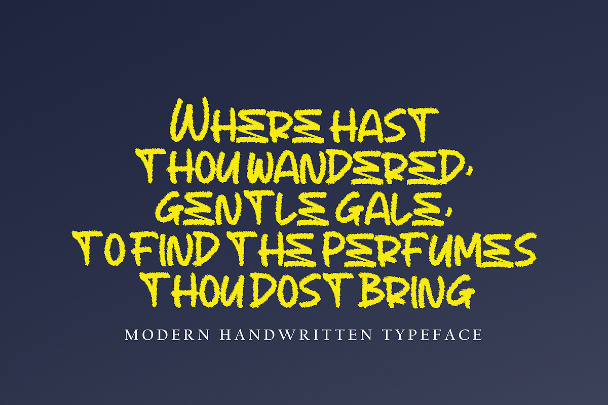 Thelolet, a Handwritten Font by pineungtype (Photo 5 of 6)