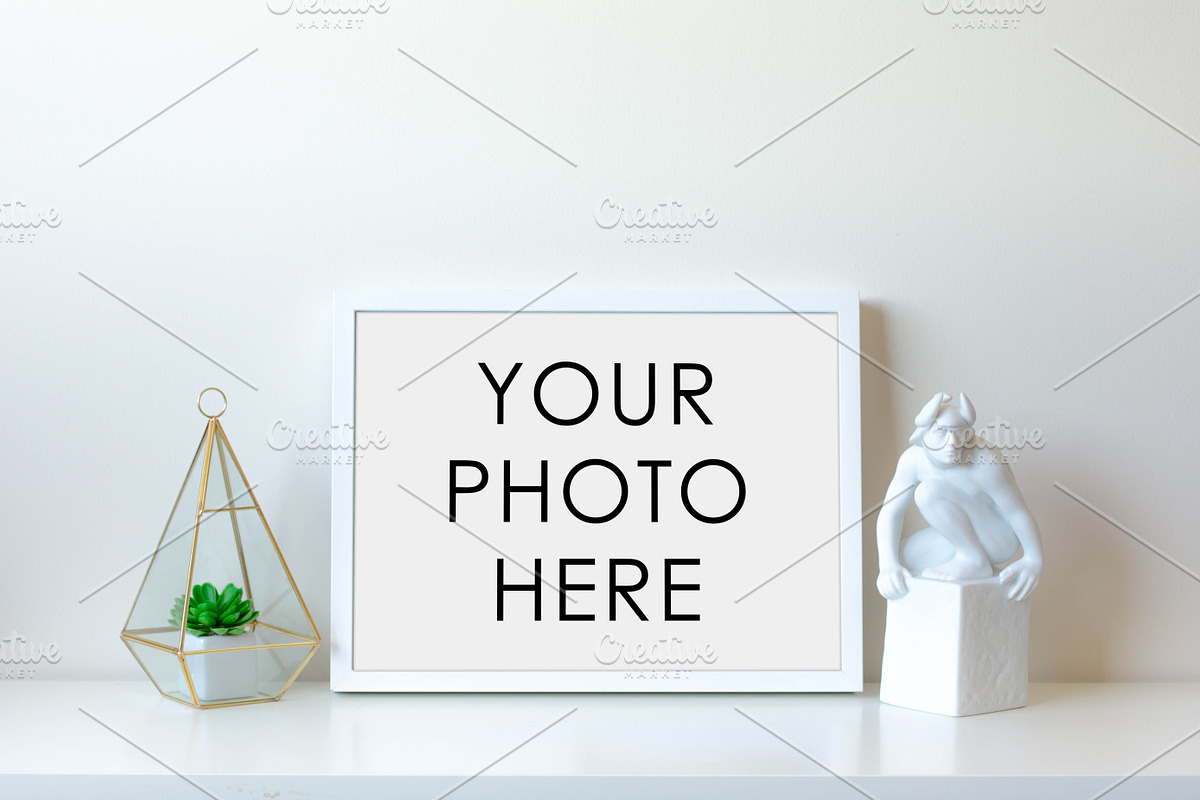 10 Minimalist White Mockup Frames, a Packaging Mockup by F R A M E D // SUPPLY CO. (Photo 4 of 11)