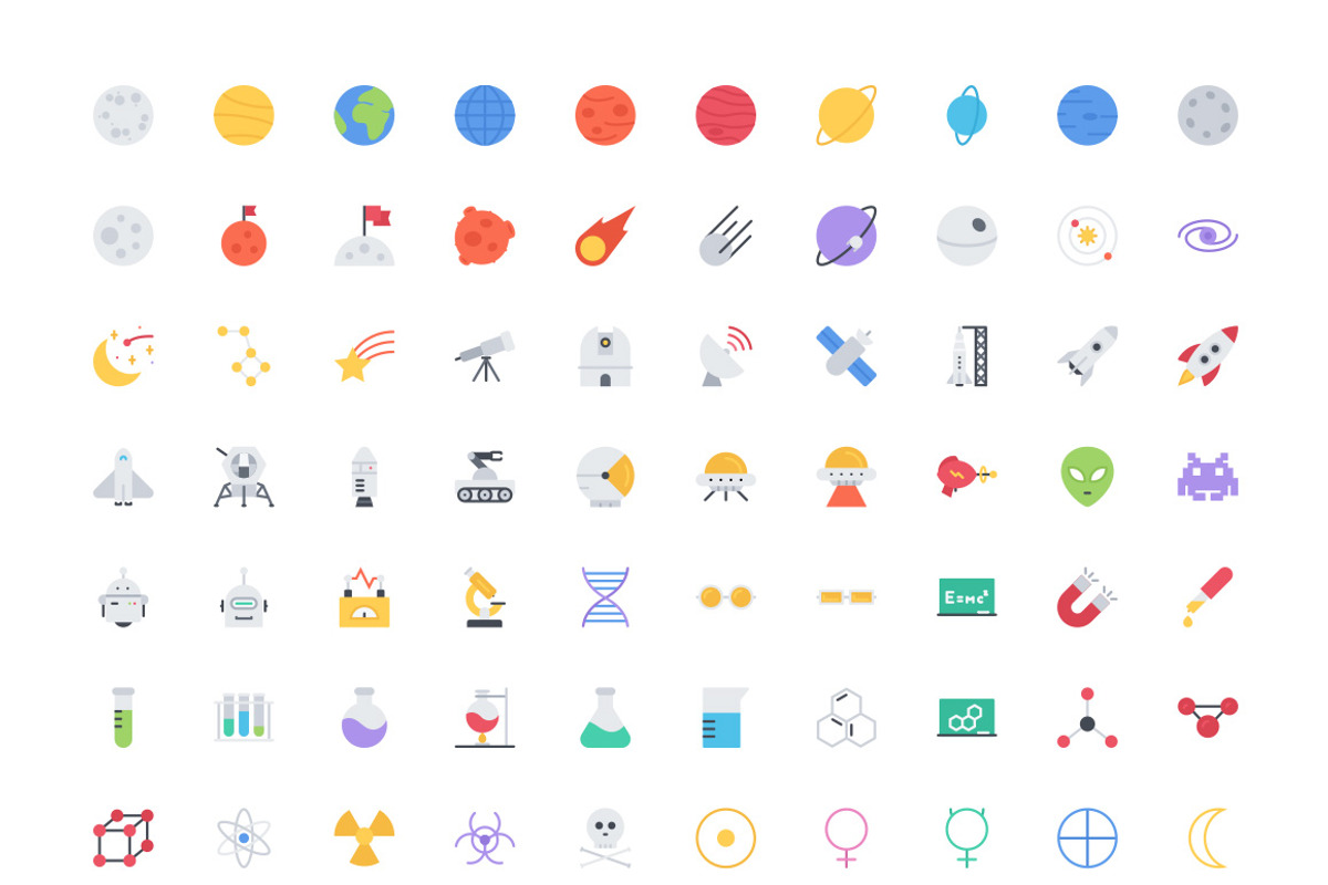 The Space & Science Icons 100, a Solid Icon by Last Spark