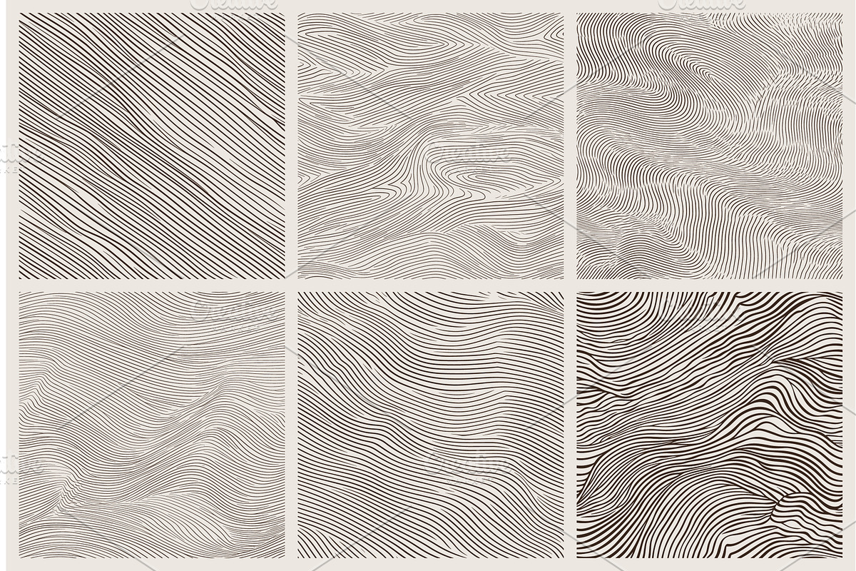 Etching lines seamless patterns, a Graphic by LadadikArt