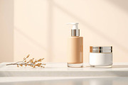 63 Skincare Bottle & Jar Set Mockup, an Advertising Mockup by adenpinkstore (Thumbnail 23 of 25)