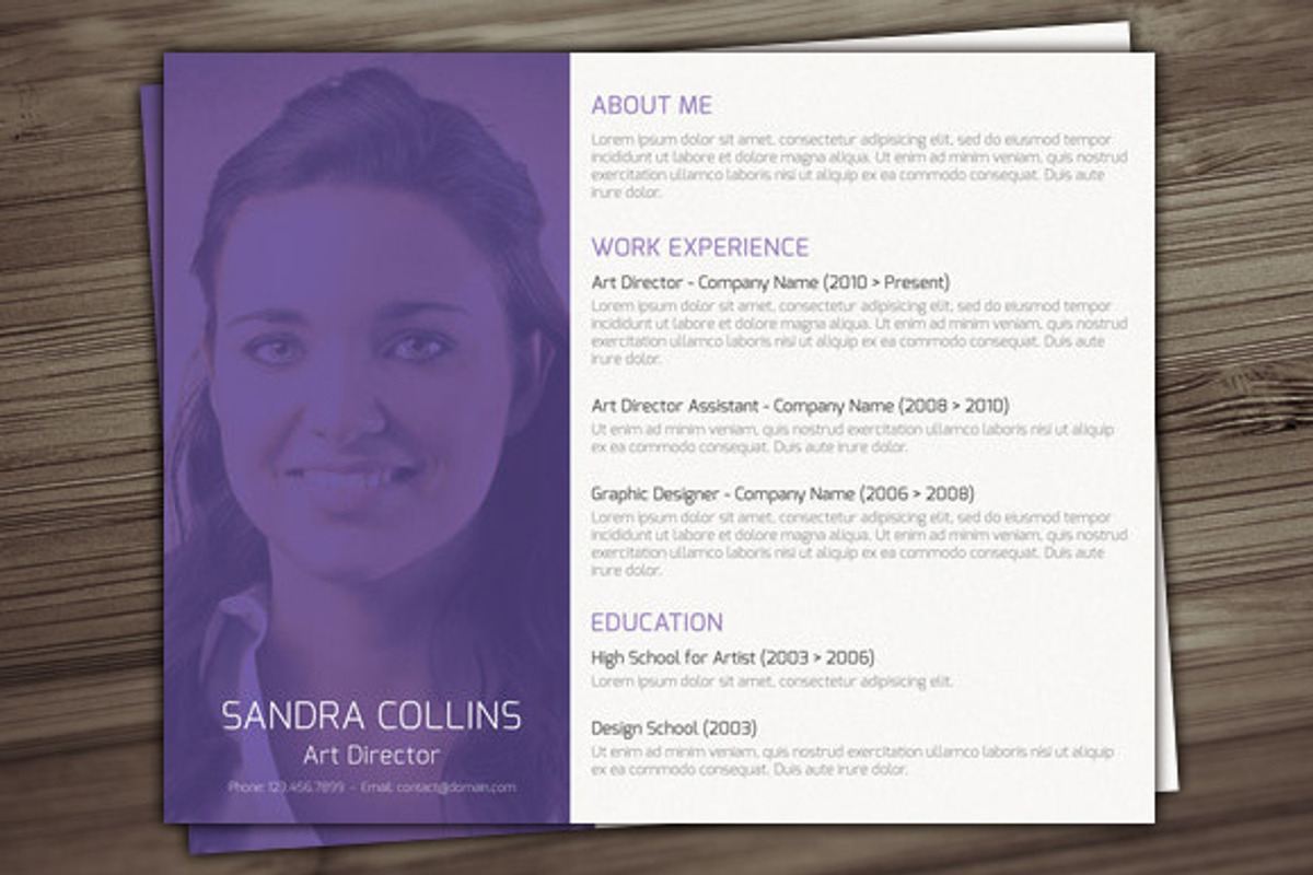 Landscape Resume Template, a Resume Template by Visual Impact (Photo 4 of 4)
