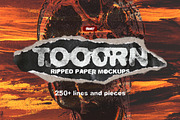 TOOORN - Series of Torn Paper Mockup, a Texture Graphic by BORT GRAPHIC (Thumbnail 2 of 12)