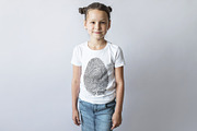 100 Kid's T-Shirt Mock-Up 2018 #22, a Shirt Mockup by Freeman Studio (Thumbnail 13 of 107)