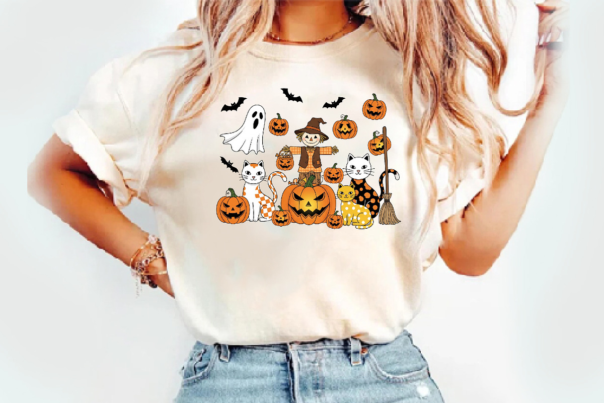 Black Cat Halloween Png, an Illustration by Watercolor design (Photo 2 of 3)