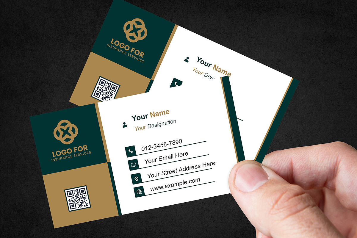 Simple Business Card Template PSD preview 3