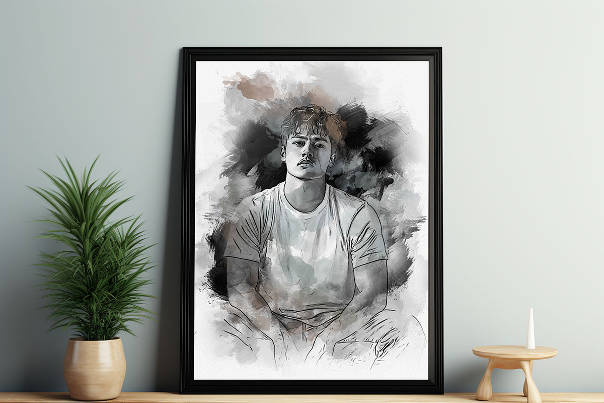 Mixed Art Watercolor Effect Template, an Action Add-On by MRI STUDIO (Photo 6 of 24)