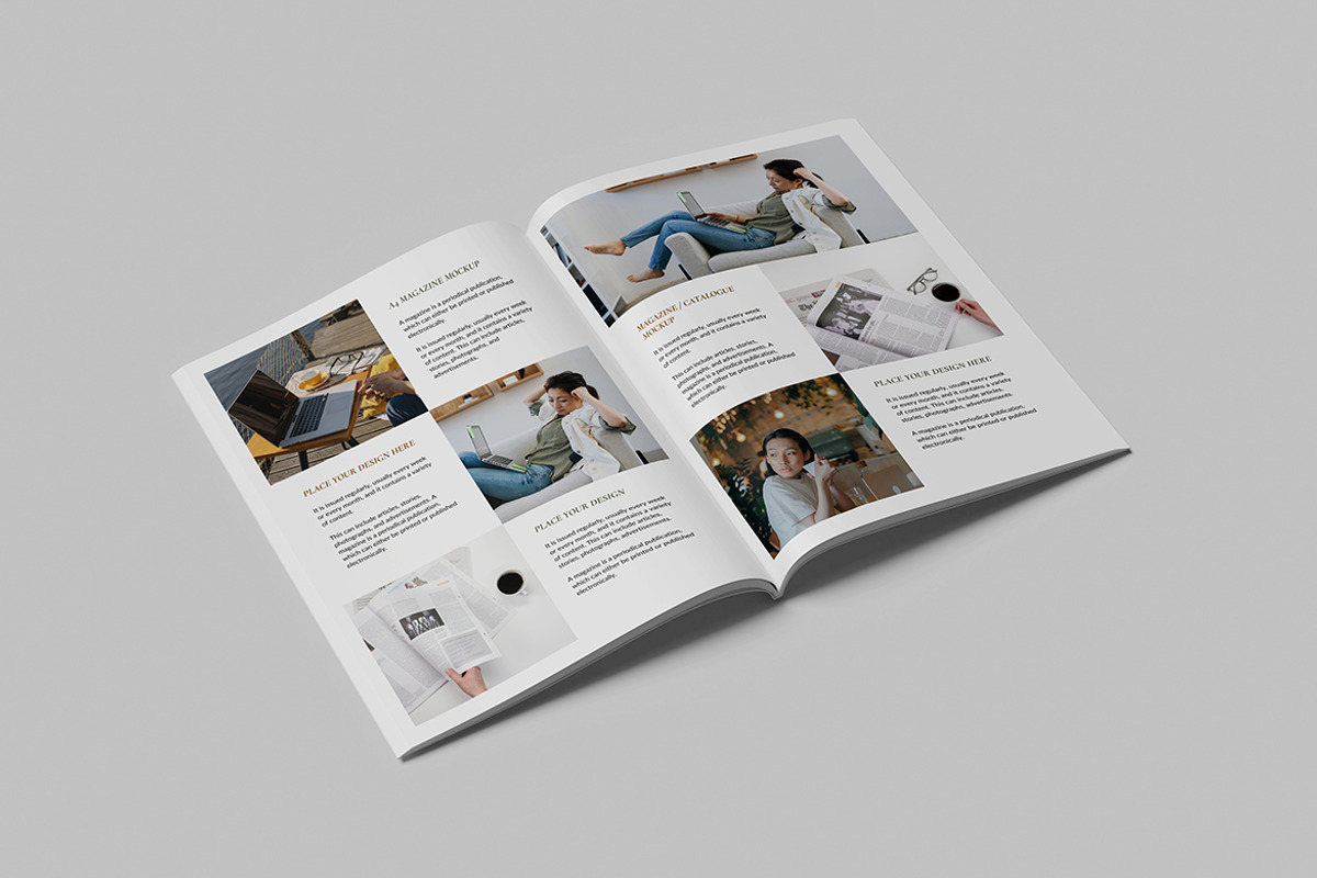 A4 Magazine Mockup, a Books & Magazine Mockup by Indah
