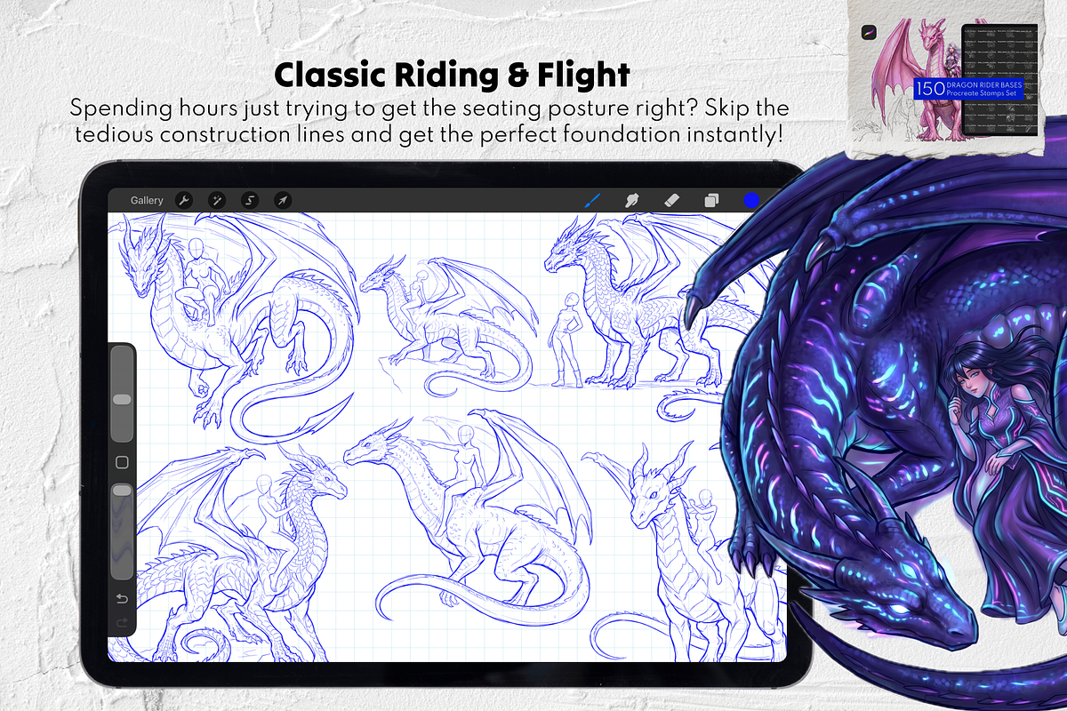 Procreate Fantasy Stamps Bundle, a Brush Add-On by Selentaori Studio (Photo 6 of 20)