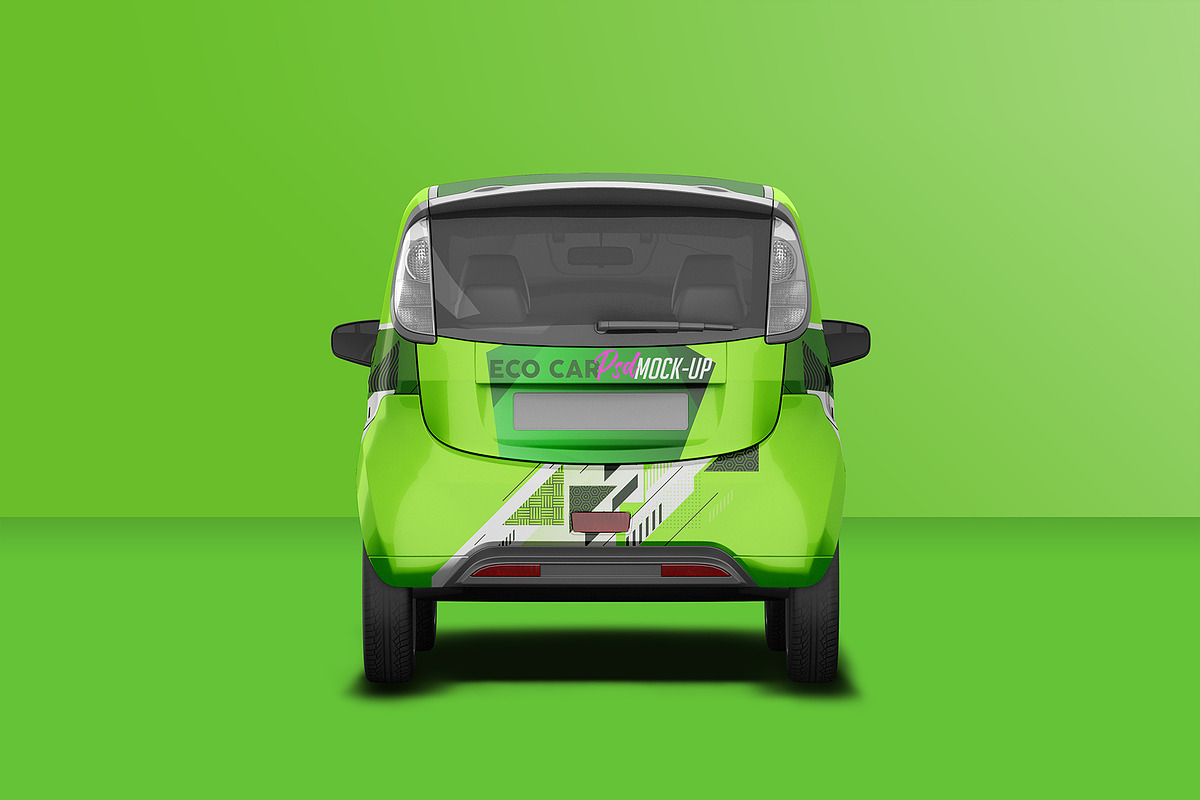 Realistic Electric Car PSD Mockup, an Advertising Mockup by Sinlatown (Photo 6 of 6)