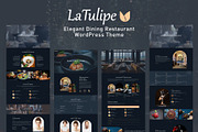 LaTulipe Restaurant WordPress Theme, a WordPress Template by MatchThemes (Thumbnail 1 of 5)