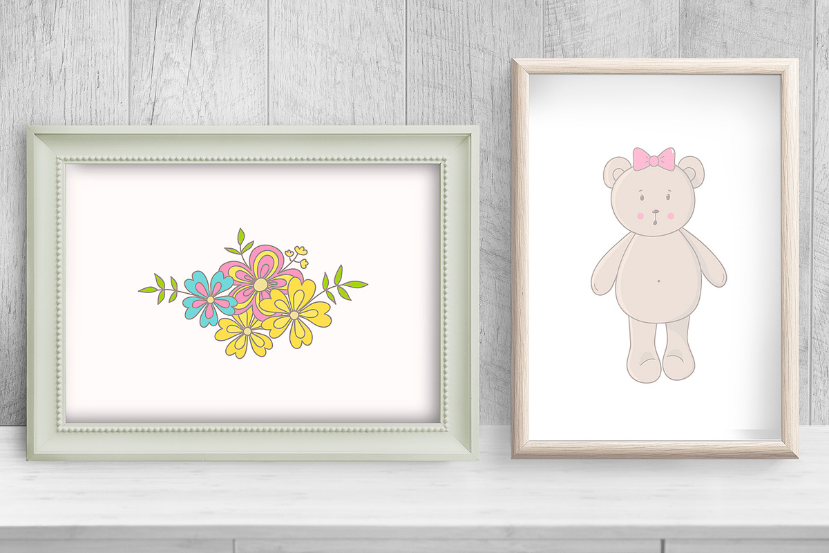 Cute teddy bear, an Illustration by BerryCaty (Photo 6 of 9)