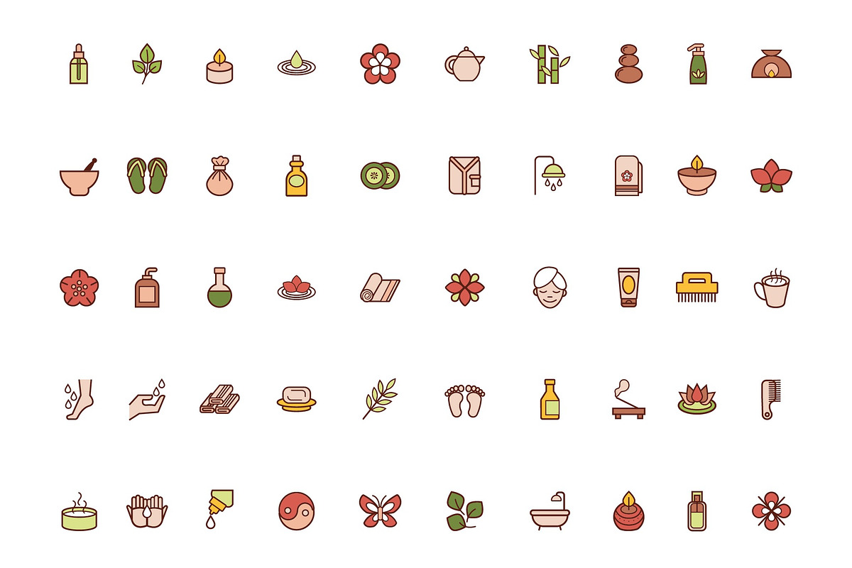 Spa Wellness illustrations Set, an Object Illustration by studiogstock (Photo 1 of 4)