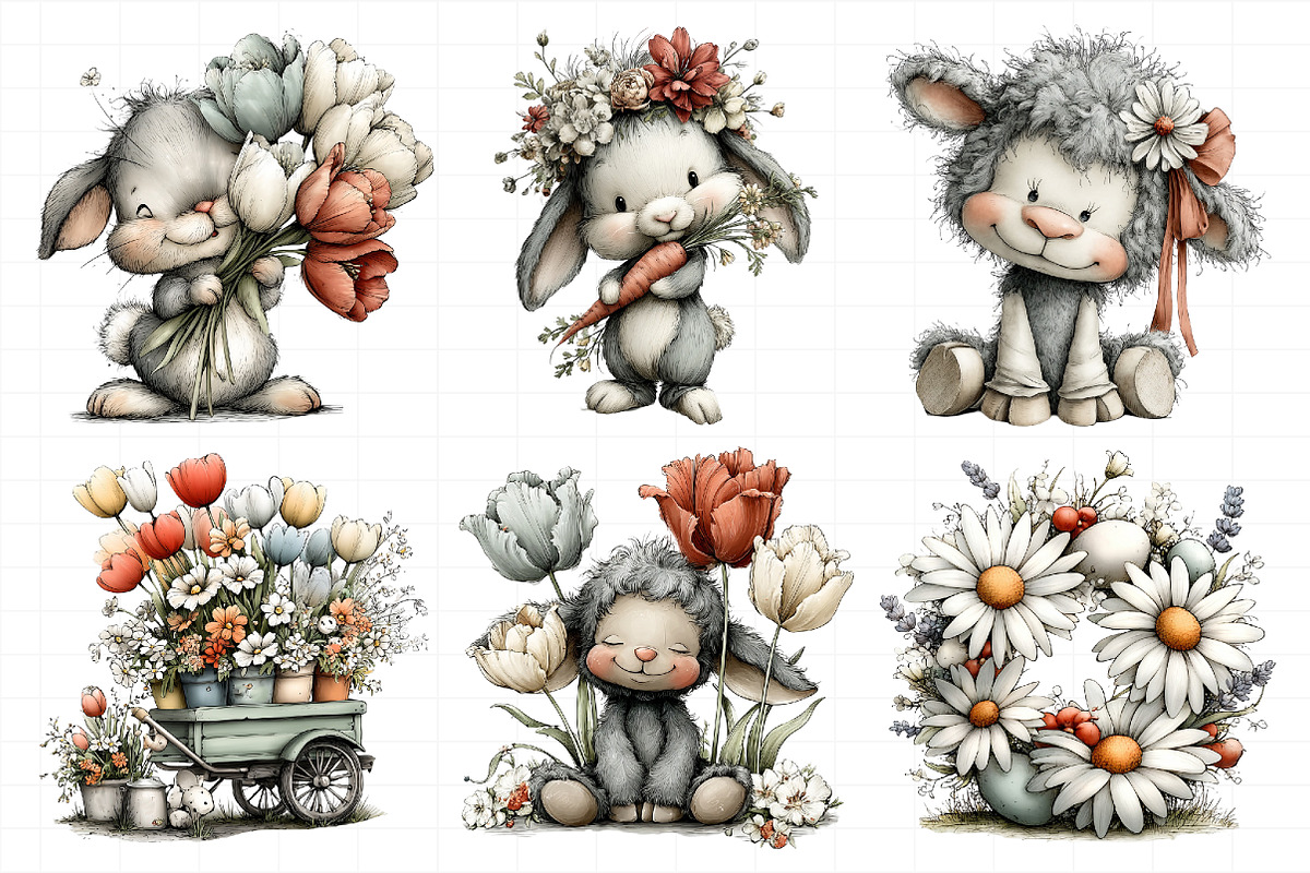 Whimsical Spring Clipart PNG, an Illustration by Daily.Designs (Photo 4 of 8)