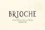 Brioche Rustic Serif Font Family, a Serif Font by Beck McCormick (Thumbnail 1 of 10)