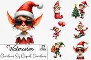 Christmas Elf Clipart, Christmas Cli, an Illustration by CrexoraLab (Thumbnail 1 of 5)