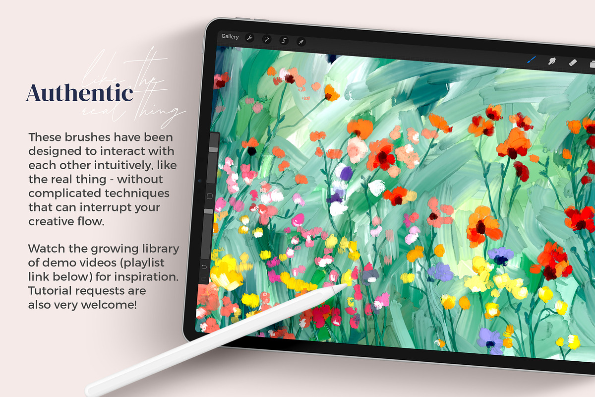 Painterly Brushes for Procreate, a Brush Add-On by AJ Brushes (Photo 7 of 11)