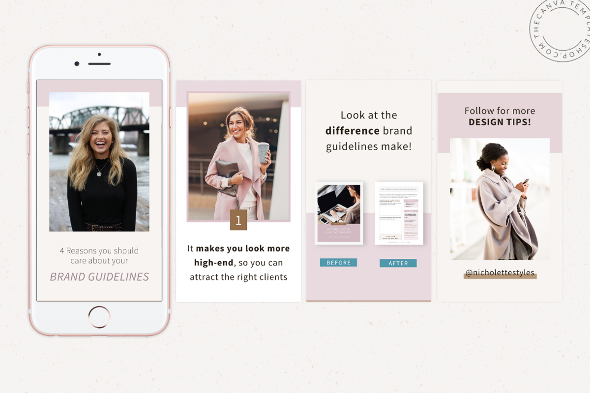 Eva Instagram Reels Canva Templates, a Social Media Template by The Canva Template Shop (Photo 4 of 7)