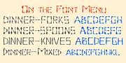 Dinner, a Font by Ingrimayne Type (Thumbnail 2 of 8)