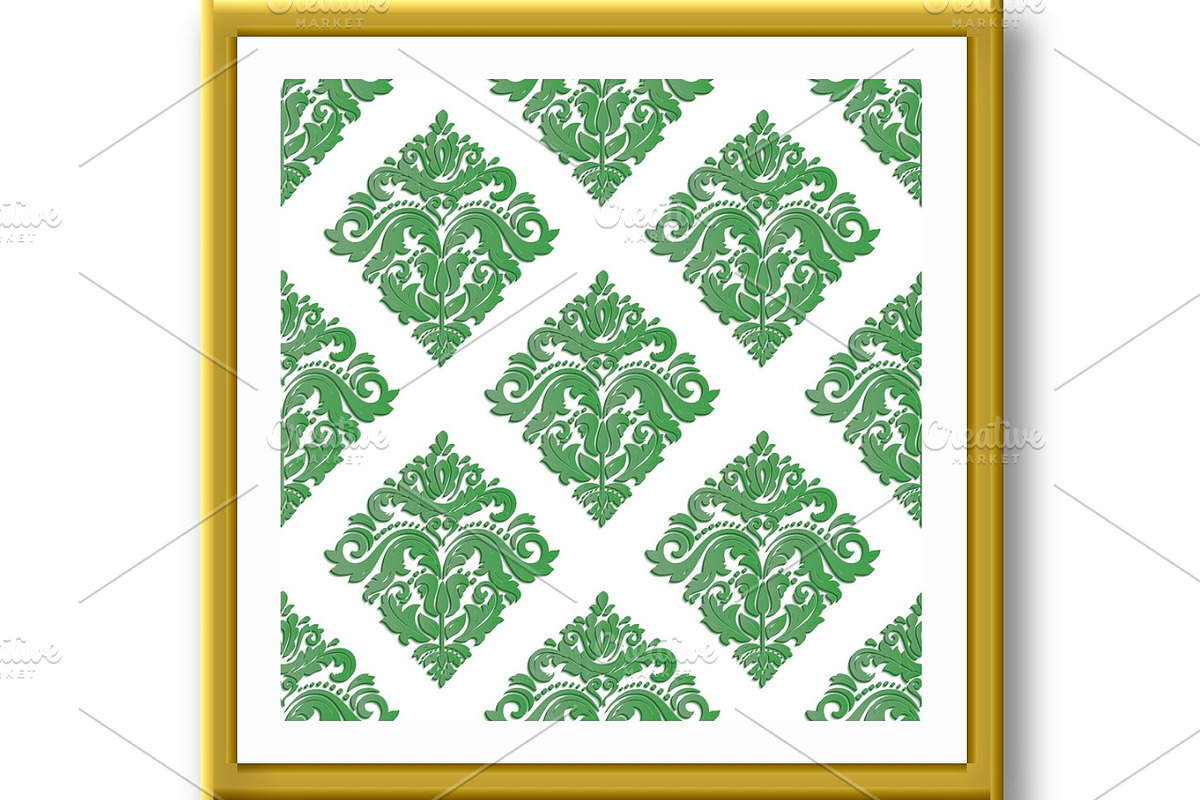 Seamless Vector Pattern With 3D, a Pattern Graphic by FineArtStudio (Photo 2 of 3)