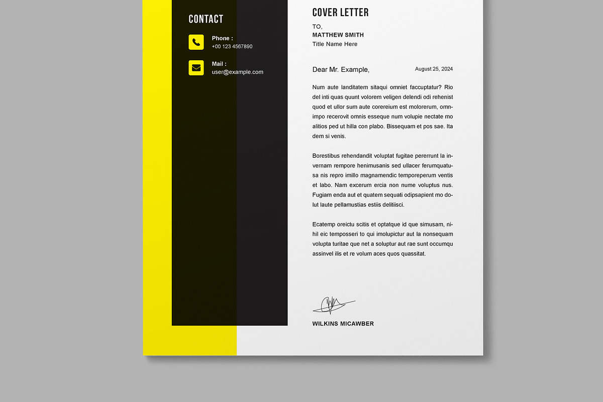 Resume Template, a Stationery Template by MightyDesign (Photo 5 of 8)