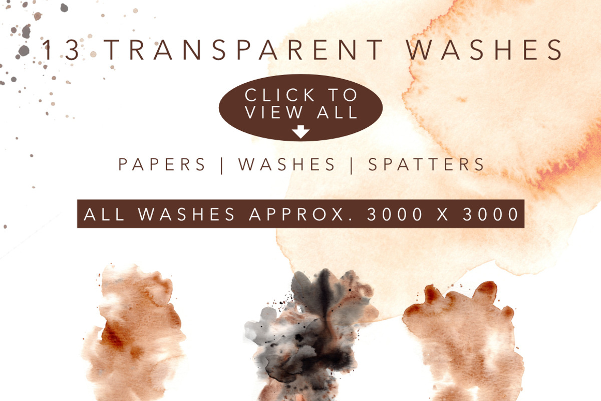 Ombre Grey & Brown Washes, an Illustration by Feather Grace Designs (Photo 3 of 7)