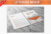 Letterhead Mockup PSD, an Advertising Mockup by Bruno's Shop (Thumbnail 1 of 4)