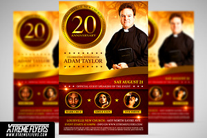 Church Anniversary Flyer Template