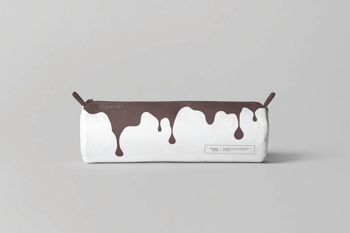 Minimalist Pencil Pouch Mockup, a Pens & Pencil Mockup by DesignRushMarket (Photo 3 of 7)