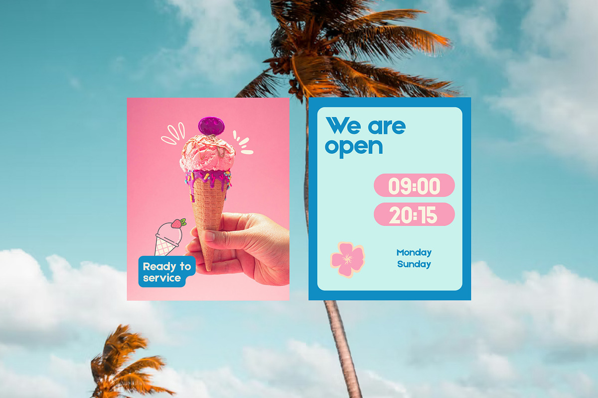 Ice Cream & Sweet Instagram Template, a Social Media Template by Wolf Theory Studio (Photo 6 of 10)