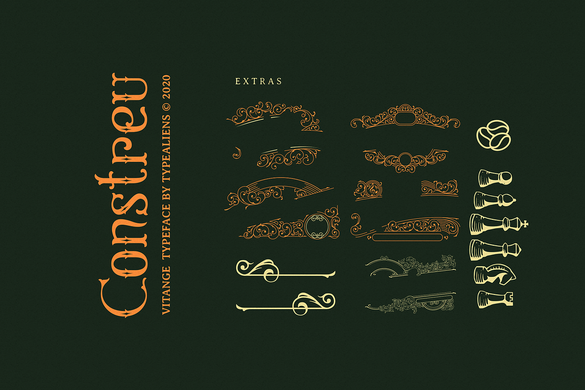 Constreu for Vintage Logo & Branding, a Blackletter Font by ilhamtaro (Photo 9 of 9)