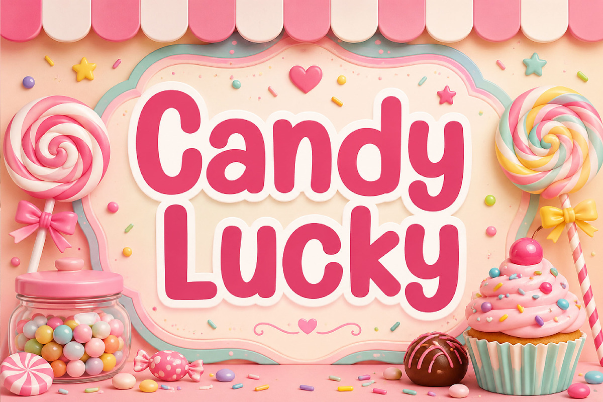 Candy Lucky, a Script Font by Wow Magic (Photo 1 of 5)