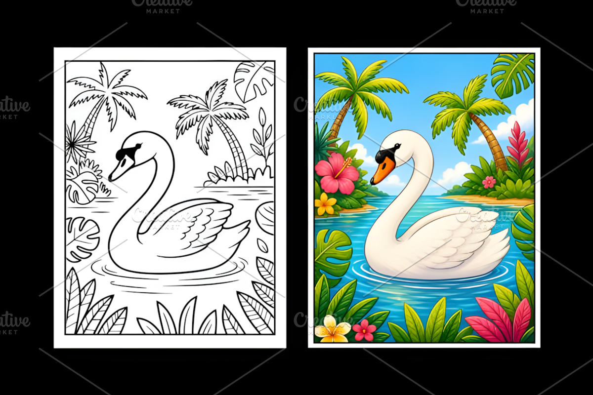 Jungle Animal Coloring Book for Kids, an Animal Illustration by Ink Gallery (Photo 4 of 7)