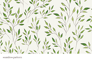 Leaves & Twigs Watercolour Drawing, a Pattern Graphic by elpple (Thumbnail 4 of 5)