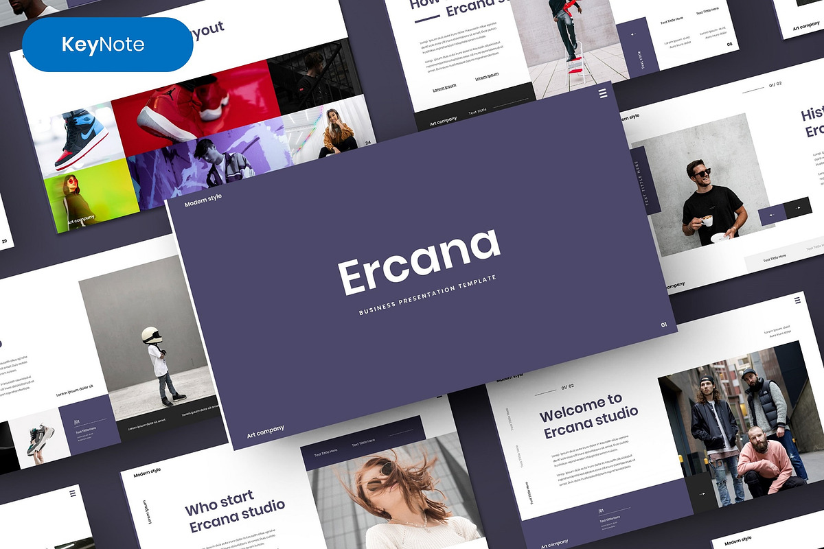 Ercana – Business Keynote Template, a Presentation Template by Dens Creative Studio (Photo 1 of 6)
