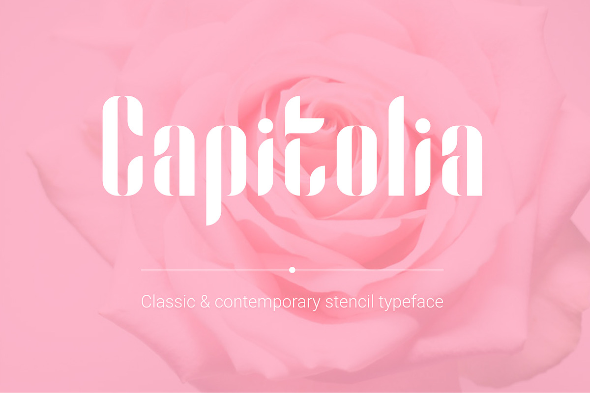 Capitolia - Stencil Typeface