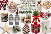 Nordic Christmas Elements Pack, an Illustration by SVGArt (Thumbnail 1 of 8)