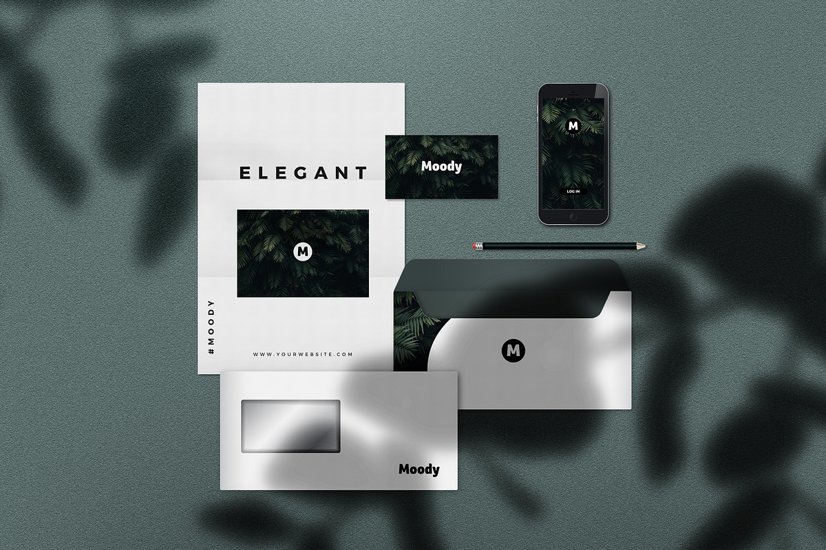 Moody Stationery Mockup Bundle, a Print Template by AndrewPixel (Photo 4 of 11)
