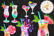 Summer Cocktail Clip Art, a Food Illustration by Download Graphic Art (Thumbnail 2 of 6)