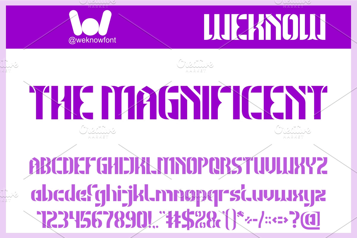 The Magnificent font, a Blackletter Font by weknow (Photo 1 of 8)