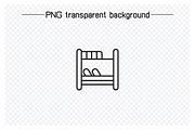 Furniture and home appliance icons, an Outline Icon by Designfour (Thumbnail 3 of 7)