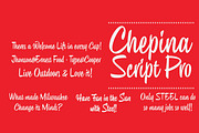 Chepina Script Font, a Script Font by Vastago Studio (Thumbnail 13 of 13)