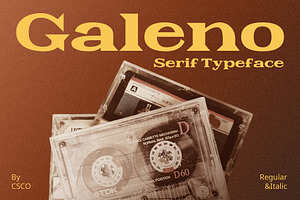 Galeno Expanded Serif