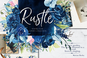 Rustle- Winter Watercolor Collection