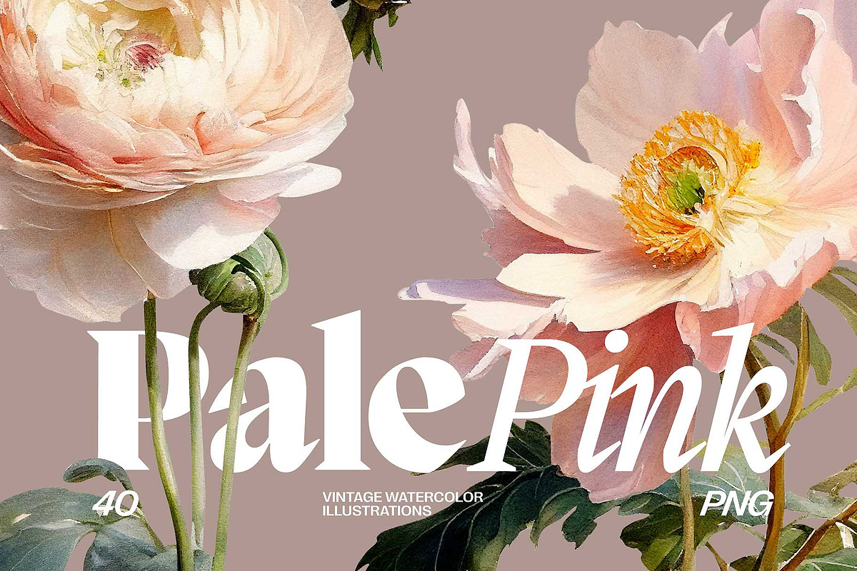 Flowers - watercolor illustrations, a Decorative Illustration by AI Crafted Magnolia (Photo 1 of 13)