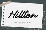 Hillton Script Font, a Script Font by Zelda Graphic (Thumbnail 1 of 6)