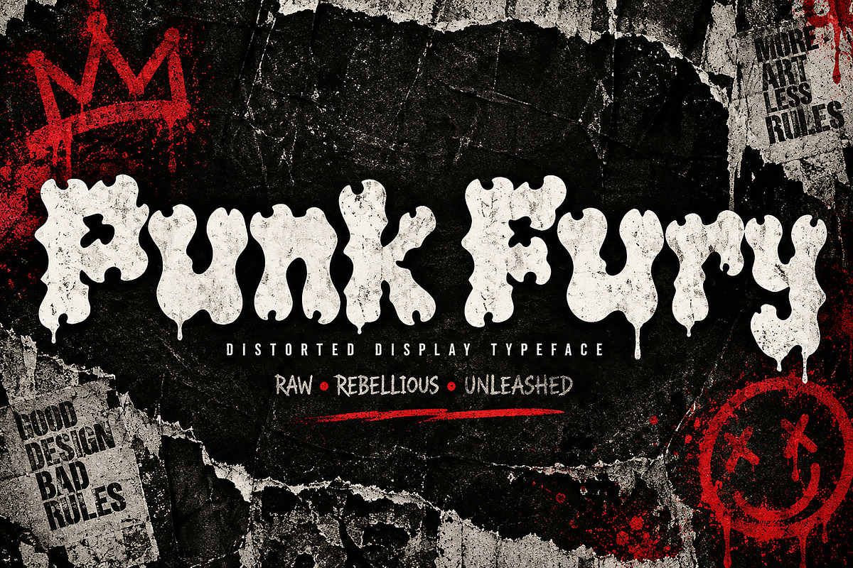 Punk Fury, a Script Font by Wow Magic (Photo 1 of 5)