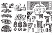 Vintage Architecture Design Elements, an Illustration by Vertigo Creative Products (Thumbnail 4 of 8)
