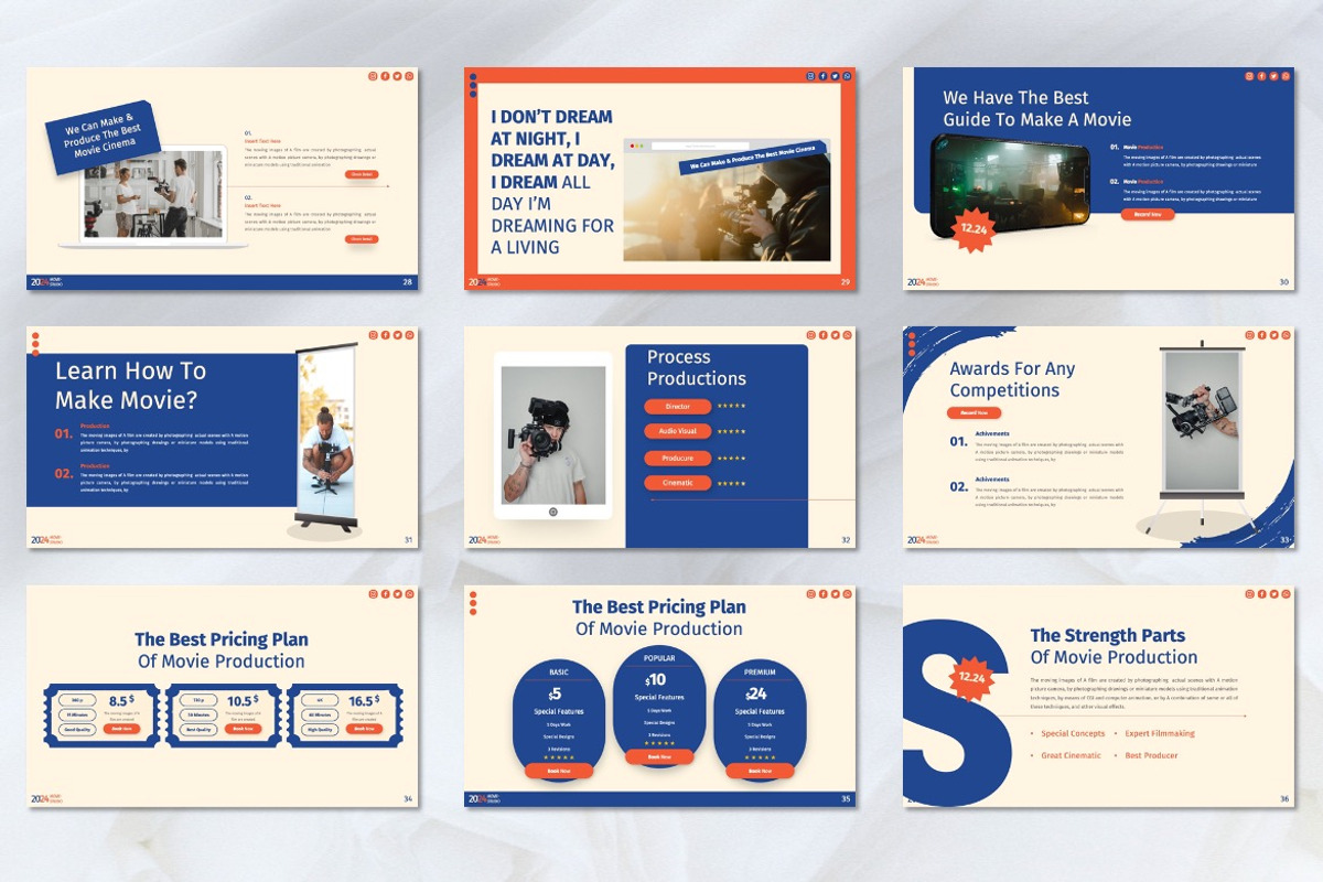 Paifar - MovieProduction Googleslide, a Presentation Template by Dhabee (Photo 5 of 7)